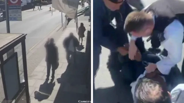 Кадры задержания