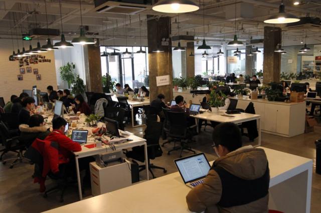 北京中关村的一家创业公司合作空间。