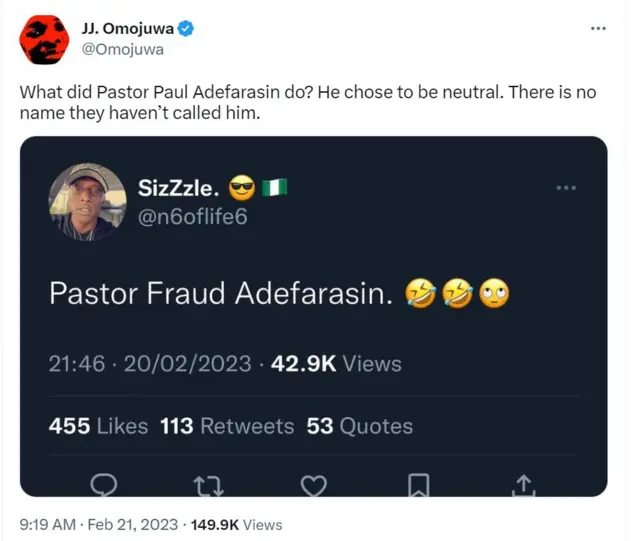 Social media reaction