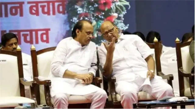 अजित पवार शरद पवार