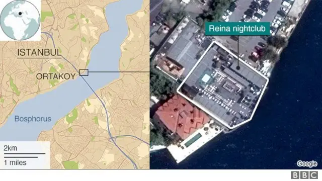 ภาพถ่ายดาวเทียมจากบริเวณที่เกิดเหตุ