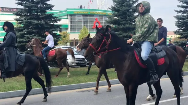 ингуши на лошадях