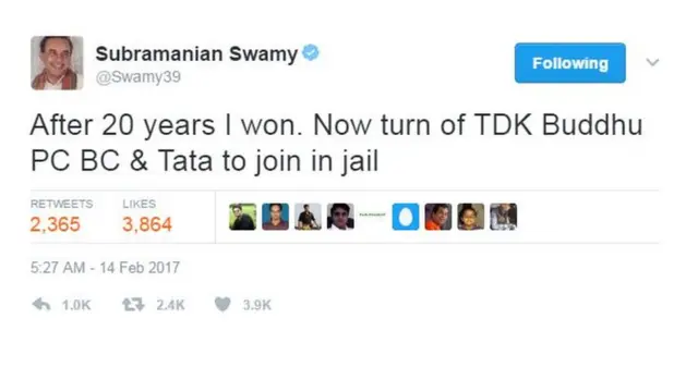 ஸ்வாமி ட்வீட்