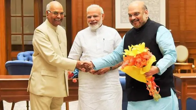 अमित शाह, कोविंद, नरेंद्र मोदी