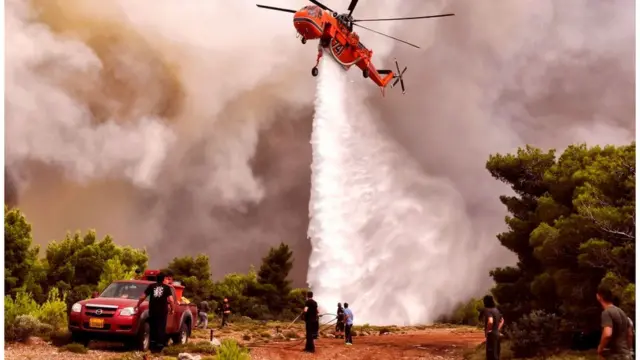 Incêndios nas Grécia