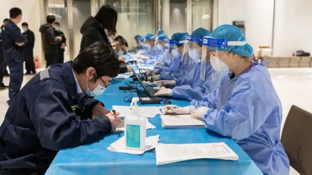 Proceso de vacunación en Pekín.