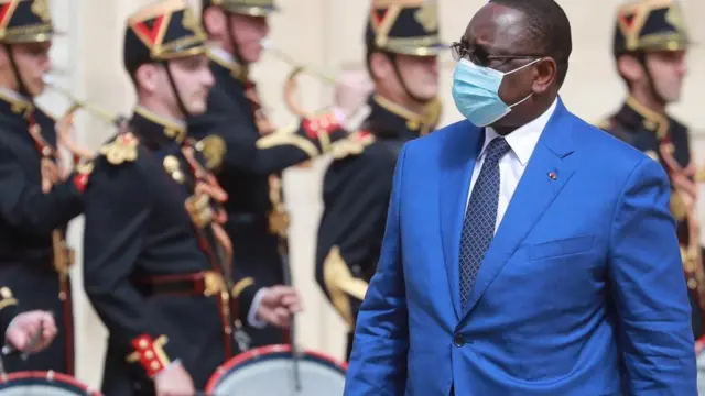 Le président Macky Sall, en France en aout 2020