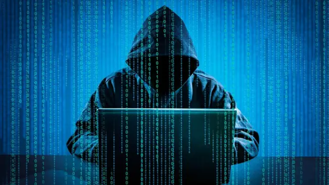 设计图片：黑客用笔记本电脑