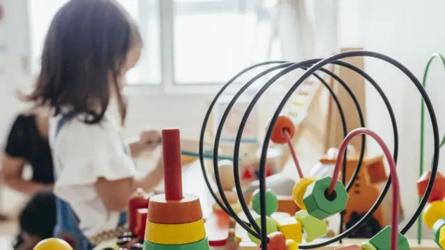 Child playing at nursery
