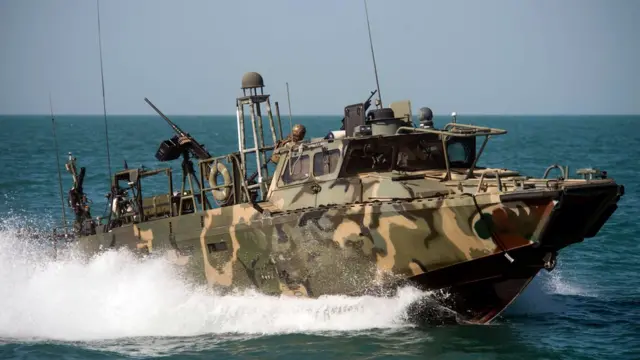 Un bote de EE.UU. fue capturado por Irán en aguas de su territorio