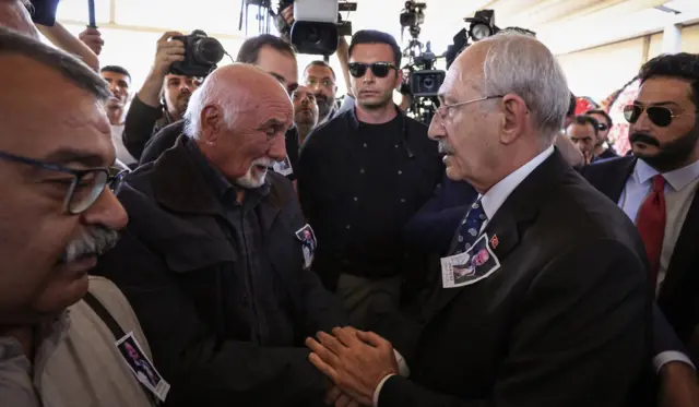 CHP lideri Ankara'daki cenaze törenine katıldı