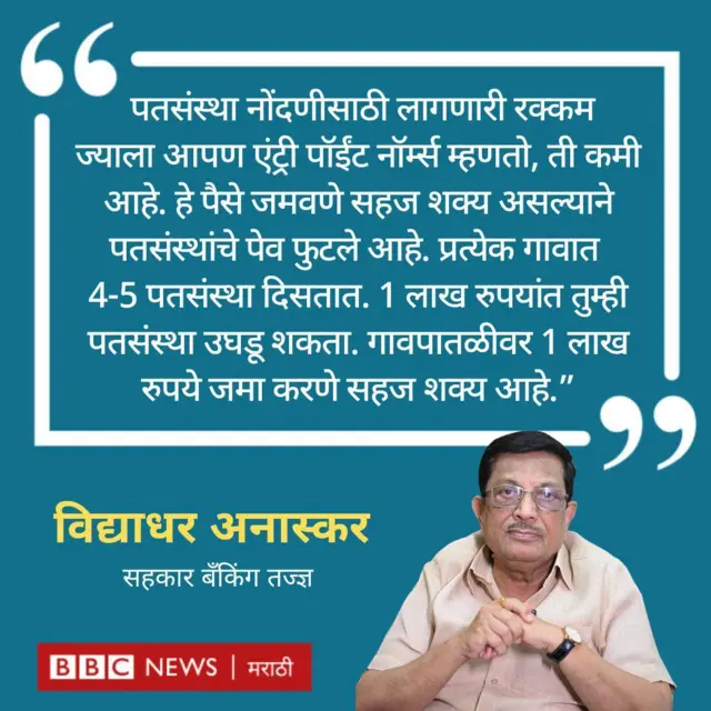 पतसंस्था घोटाळे, सहकारी बँकिंग तज्ज्ञ