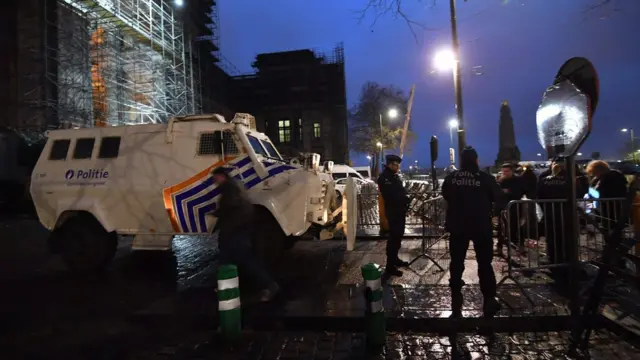 Фото полиции в Брюсселе