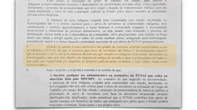 Documento da Funai