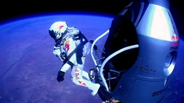 Felix Baumgartner used visualisation techniques to help him overcome his negative thoughts during his record-breaking skydive (Credit: Red Bull/Abaca Press/Alamy)