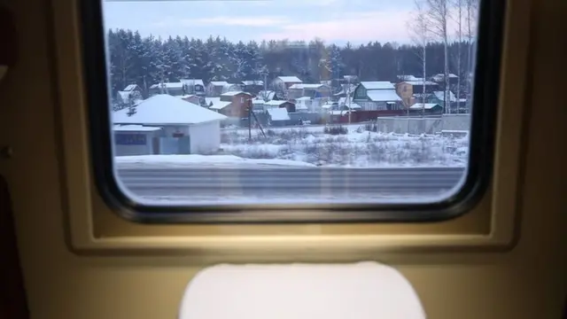 В вагоне поезда