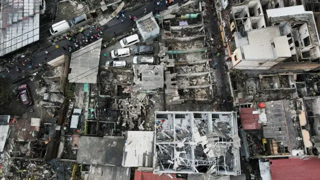 Foto udara dampak kebakaran Depo Pertamina Plumpang