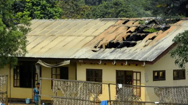 burnt house Manyu