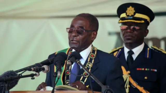 Rais wa Zimbabwe Robert Mugabe