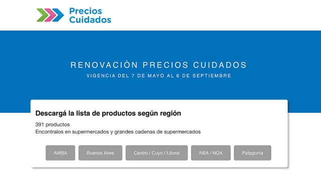 Portal de Precios Cuidados