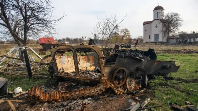 Липівка після перебування російської армії, фото 11 квітня 2022 року