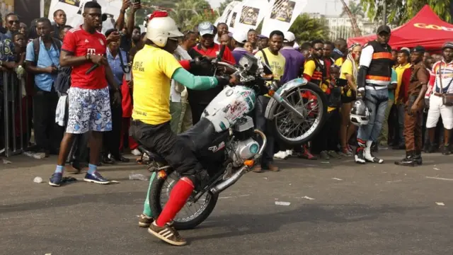 Calabar Carnival biker's parade