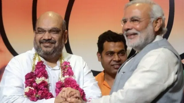 पीएम मोदी के साथ भाजपा अध्यक्ष अमित शाह
