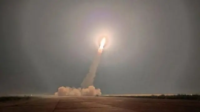 प्रक्षेपणको दृश्य