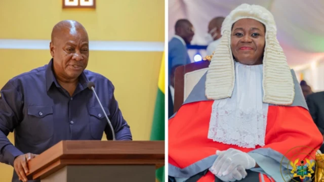 President Mahama and suspended Cj