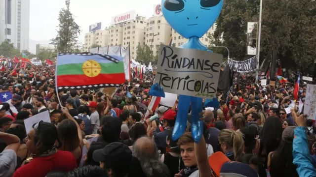 Şili protestolar