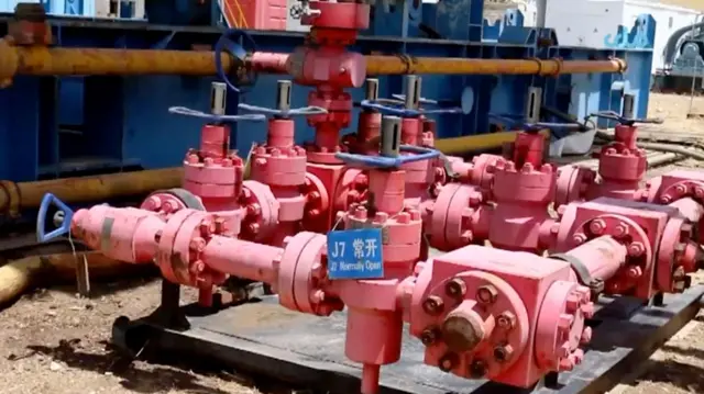 د افغانستان د امو سیند تېلو استخراج حوزه کې د تېلو یوه څاه