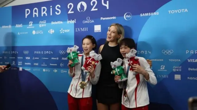 陈芋汐、谷爱凌、全红婵，从左到右