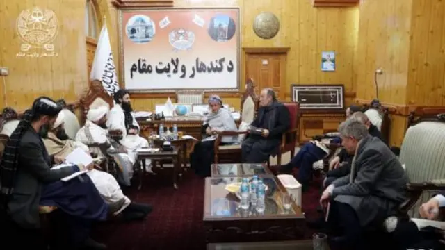 هیات بلندپایه سازمان ملل در قندهار با معاون والی قندهار