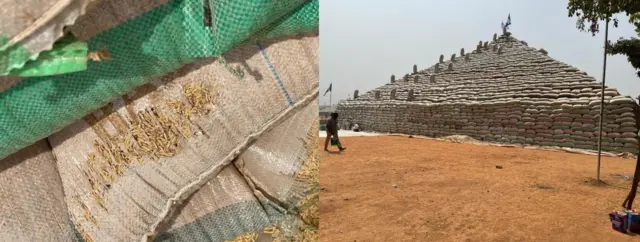 Apo irẹsi ti wọn to lati ilẹ de oke