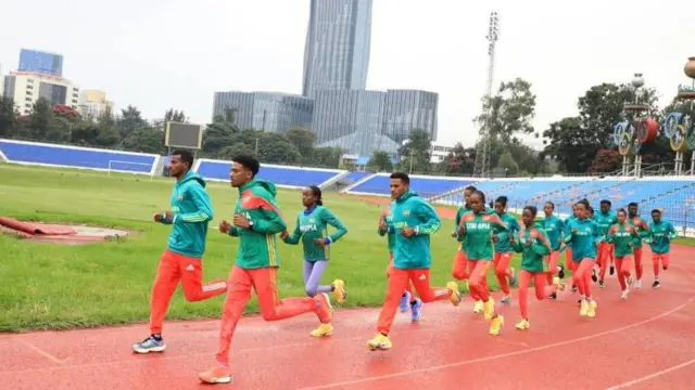 ኢትዮጵያ ከ20 ዓመት በታች ቡድን አባላት በልምምድ ላይ በነበሩ ጊዜ 