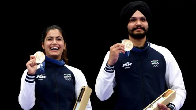 మను భాకర్, సరబ్‌జోత్ సింగ్ 