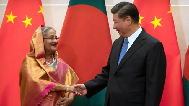 চীন প্রেসিন্টে শি জিনপিং-এর সাথে শেখ হাসিনা