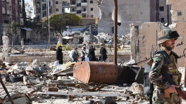 Doğu Halep'te Hanano mahallesi