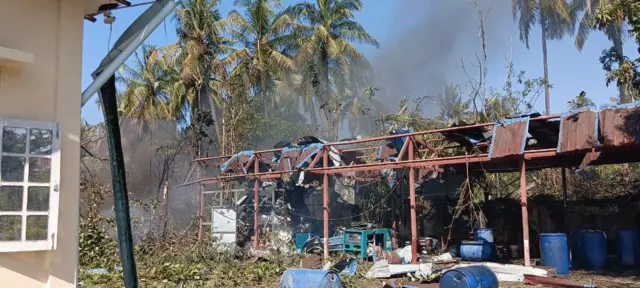 ဂွမြို့နယ်ထဲက လေကြောင်းတိုက်ခံလိုက်ရတဲ့နေရာ