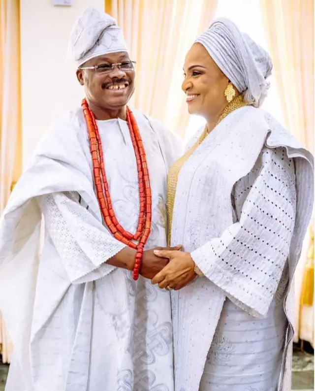 Ologbe Abiọla Ajimọbi ati iyawo rẹ Florence Ajimọbi