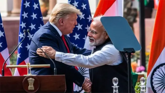 નરેન્દ્ર મોદી અને ડોનાલ્ડ ટ્રમ્પ