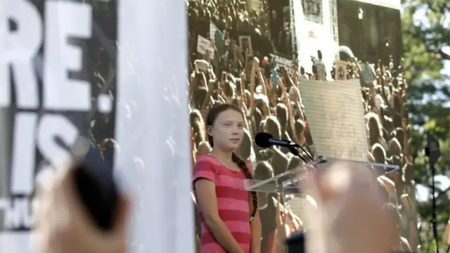 La activista sueca Greta Thunberg