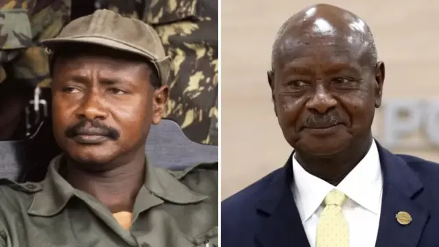 Yoweri Museveni enta power from one coup for 1986,