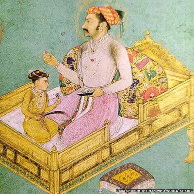 ਬਚਪਨ ਵਿਚ ਦਾਰਾ ਸ਼ਿਕੋਹ ਆਪਣੇ ਪਿਤਾ ਸ਼ਾਹਜਹਾਂ ਦੇ ਨਾਲ