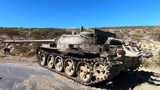 የተቃጠለ ታንክ