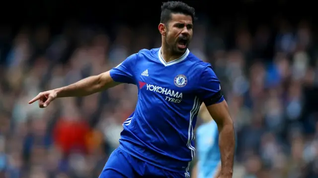 Diego Costa ghi bàn đầu cho Chelsea trên sân Etihad hôm 3/12