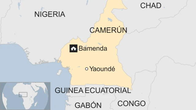 Mapa de Camerún
