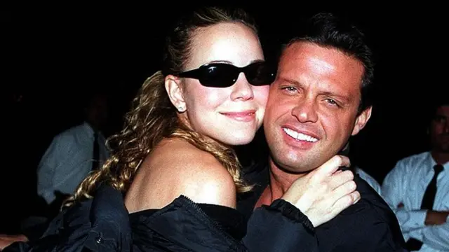 Mariah Carey y Luis Miguel en Beverly Hills, en 2001.