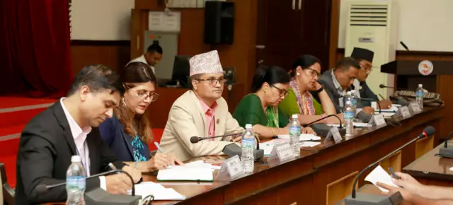 सहकारी प्रकरणमा छानबिनका लागि गठन भएको संसदीय समितिको बैठक