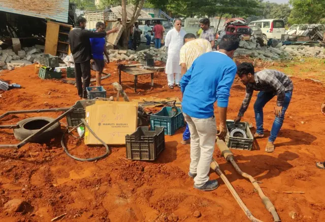 ప్రధాని సభ కోసం ఏర్పాట్లు